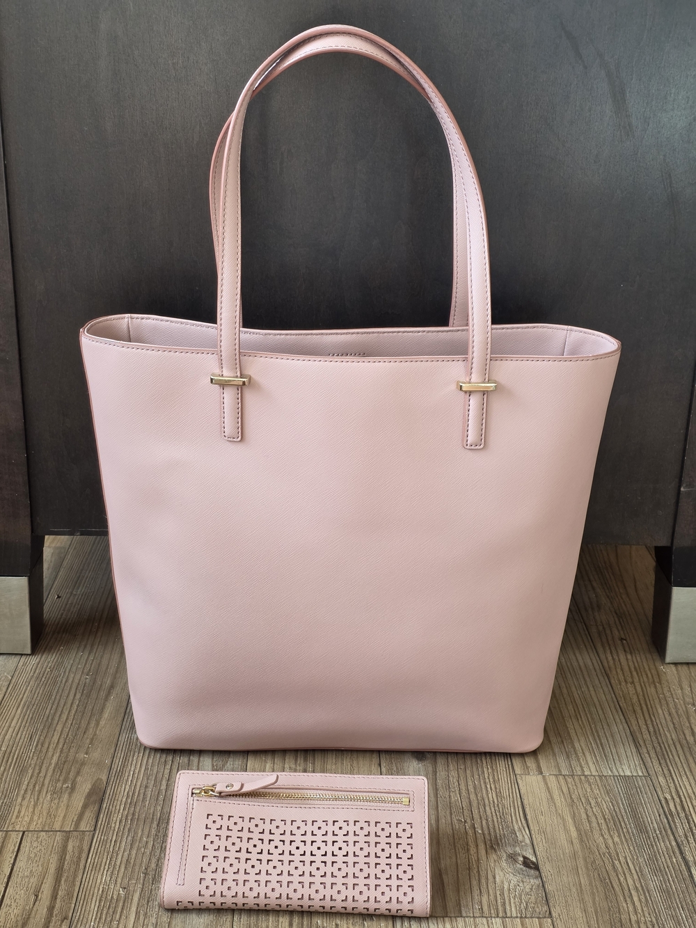 kate spade Pink Perforated Tote Bag + Wallet - Picture 2 of 12